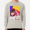 ssrcolightweight sweatshirtmensoatmeal heatherfrontsquare productx1000 bgf8f8f8 24 - Dandadan Stuff Merch