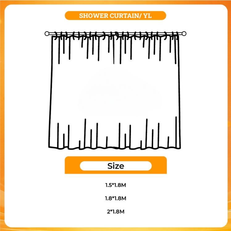 3D shower curtain - Dandadan Stuff Merch